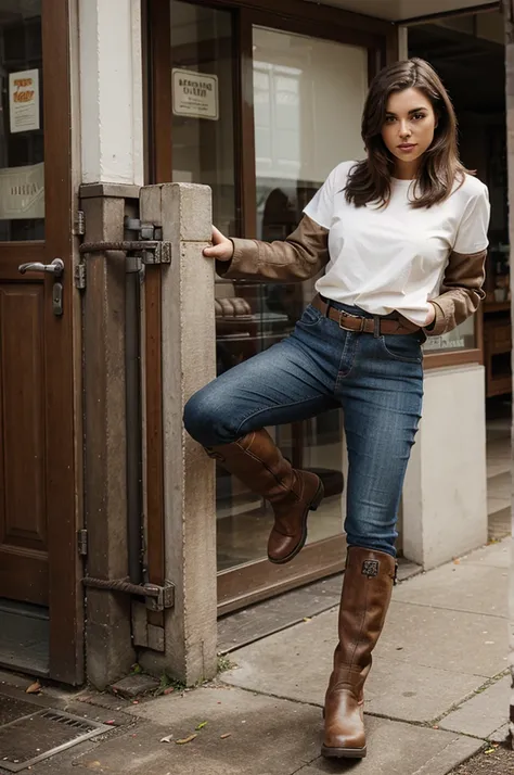 Classic boots advertising model 