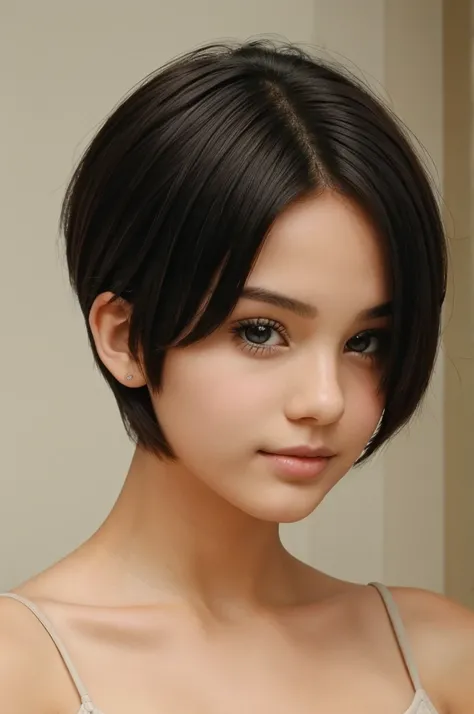 Short hair style cute girl age is 16