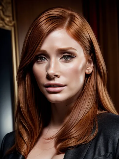 masterpiece, an award winning portrait of (bryce dallas howard)30 years old female beautiful business executive, ultra detailed ...