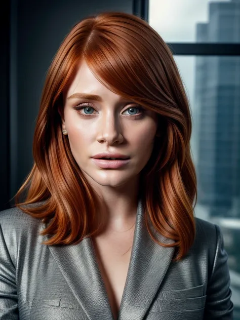 masterpiece, an award winning portrait of (bryce dallas howard)30 years old female beautiful business executive, ultra detailed ...