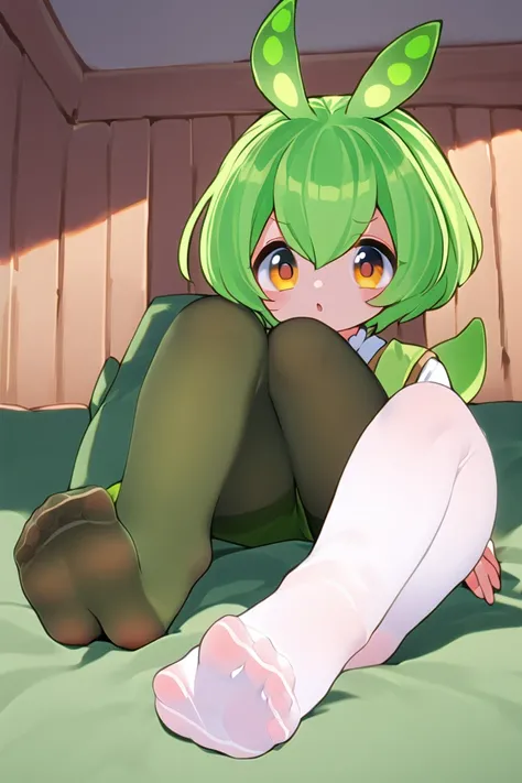 score_9, score_8_up, score_7_up, BREAK source_anime,masterpiece, best quality, highly detailed,absurdres, anime,highres,8k, shadow,uncensored, indoors, simple background, home, full body, sitting, feet, soles, toes, foot focus, 1girl, zundalora, pantyhose,...