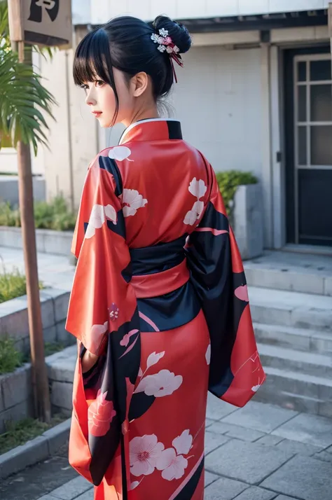 rubber　anime　girl　kimono