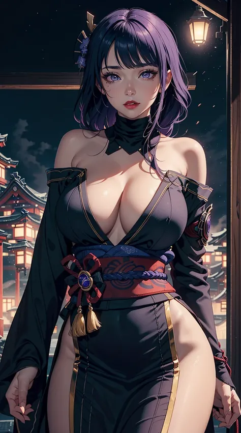 ((masterpiece)),(bestquality),((ultra-detailed)), ((beautiful detailed sky)), ((cinematic lighting)), depth of field, (dynamic angle),detailed lighting,((beautiful detailed eyes)), red lip, eyeshadow,large breast, cleavage, ((wearing turtleneck dress, off ...