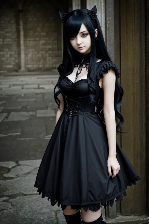 gothic anime girl