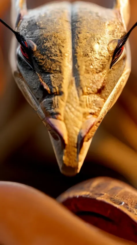 Super close-up of a praying mantis　HD Images