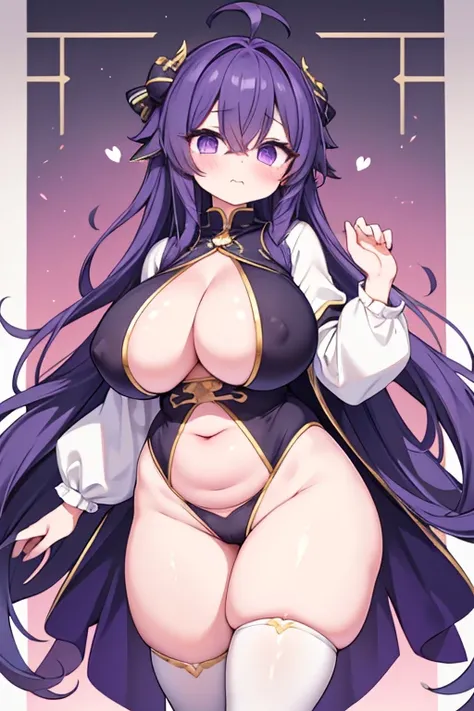 (masterpiece), (highest quality), ((Super detailed))、(super delicate)、Cute naughty Artificer mother、Pastel colors hair、(overwhelmingly huge breasts:1.2, Thighs:1.2, thick legs:1.2, curvy:1.2, towering stature:1.6, massive fat thick unnatural belly, Plump)、...