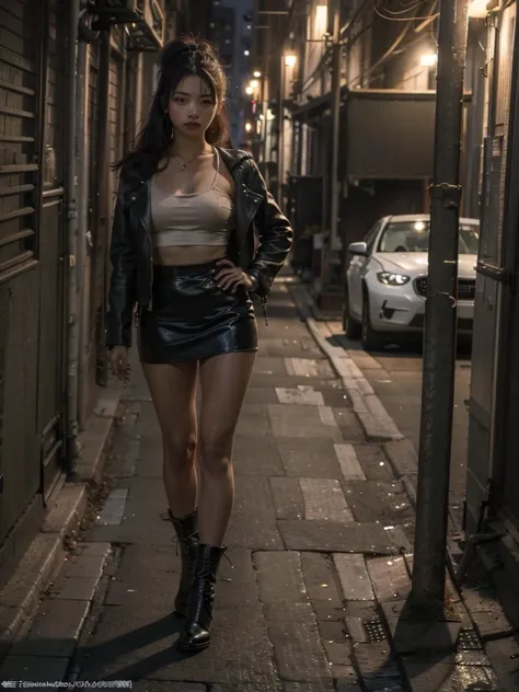 no humans,outdoors,ruanyi046,dirty alley,night,dark,dim lighting,, (8k, RAW photo, best quality, masterpiece:1.3),(realistic, photo-realistic:1.37),realistic skin texture,(photorealistic:1.3),(hyperrealistic:1.2), 1 cute girl,solo,( beautiful eyes:1.2),per...