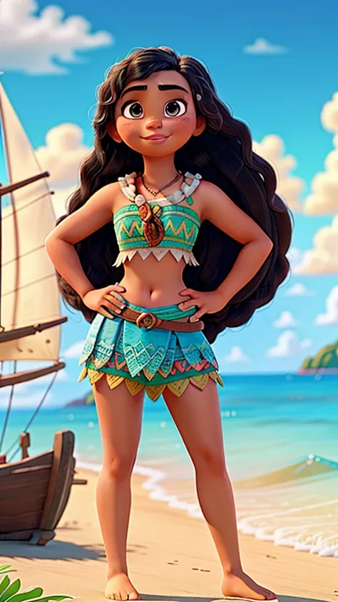 Moana with a crop top