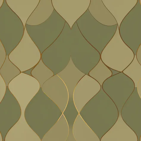 pattern of geometric forms in different positions in different olive and cornsilk colors background, minimalist style
