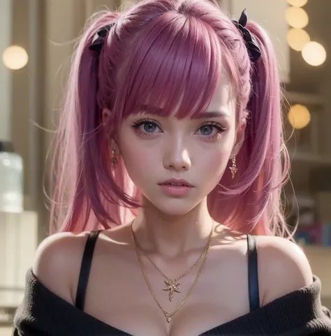 Pink hair girl