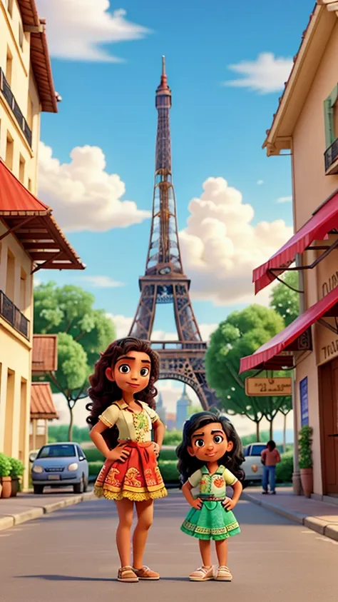 Tiana and Moana in Paris