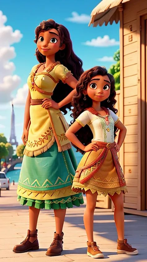 Tiana and Moana in Paris