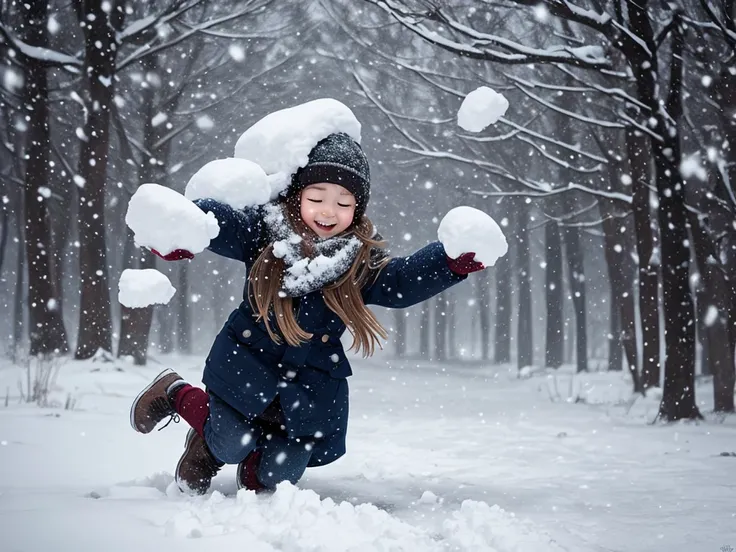 create a falling snow image