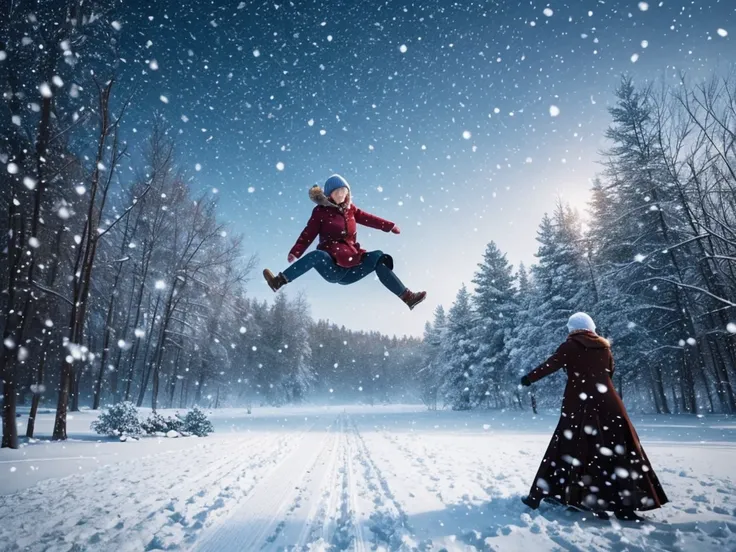 create a falling snow image