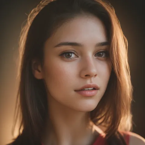 (close-up, editorial photograph of a 21 year old woman), (highly detailed face:1.4) (smile:0.7) (background inside light, warm, private study:1.3) POV, by lee jeffries, nikon d850, film stock photograph ,4 kodak portra 400 ,camera f1.6 lens ,rich colors ,h...