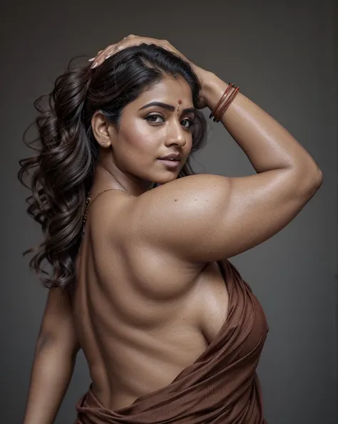 Looks like Meera Jasmine, sensual shoot, sensual ravishing spicy hot beauty, beautiful gorgeous round face, Extremely gorgeous, round face, shoot for a famous cosmetics brand, shoot for top health magazine cover Page, bold photoshoot, bold looks, body posi...