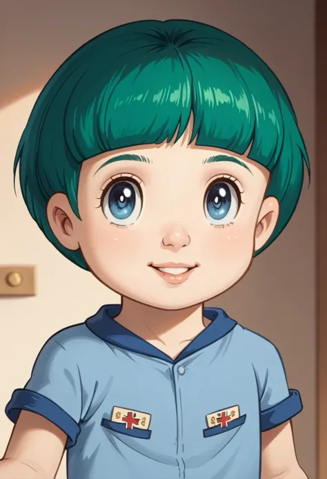 score_9, score_8_up, score_7_up, rating_safe, cute young boy, ropple, blue eyes, green hair, cute face, very smail, light smile,...