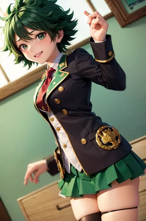 Izuku midoriya female boku no hero academia, traje de heroe