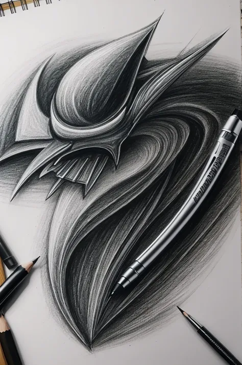 Create a stunning image, that generates respect, of a logo on a drawing group, called "Graphite Gang"