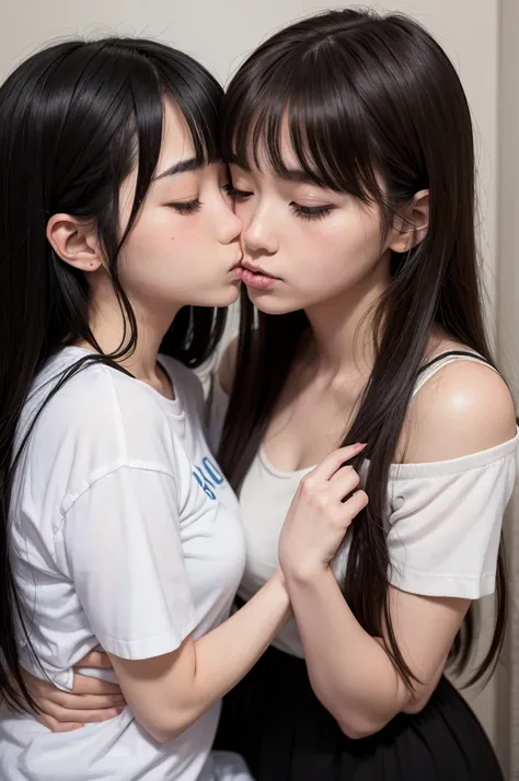 anime girl kissing her own father