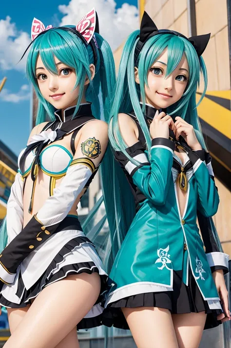 Izayoi Miku and Bilini