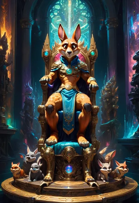 Throne of Power, full body, by Zootopia, best quality, masterpiece, very aesthetic, perfect composition, intricate details, ultra-detailed