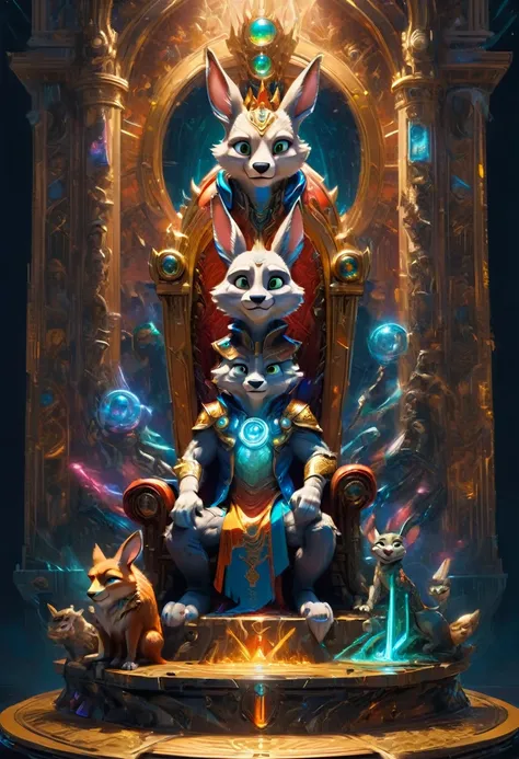 Throne of Power, full body, by Zootopia, best quality, masterpiece, very aesthetic, perfect composition, intricate details, ultra-detailed