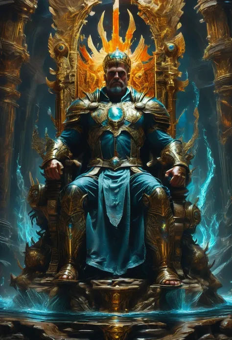 Throne of Power, full body, by Michal Kváč, best quality, masterpiece, very aesthetic, perfect composition, intricate details, ultra-detailed