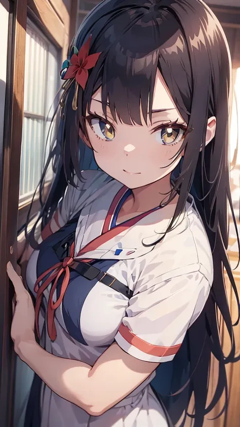 , sea, style of anime, uniform nurse