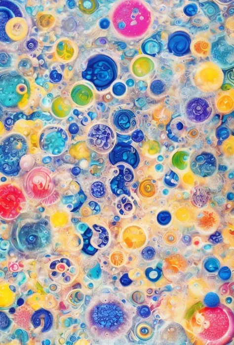 The underwater world，Foam，Different circles