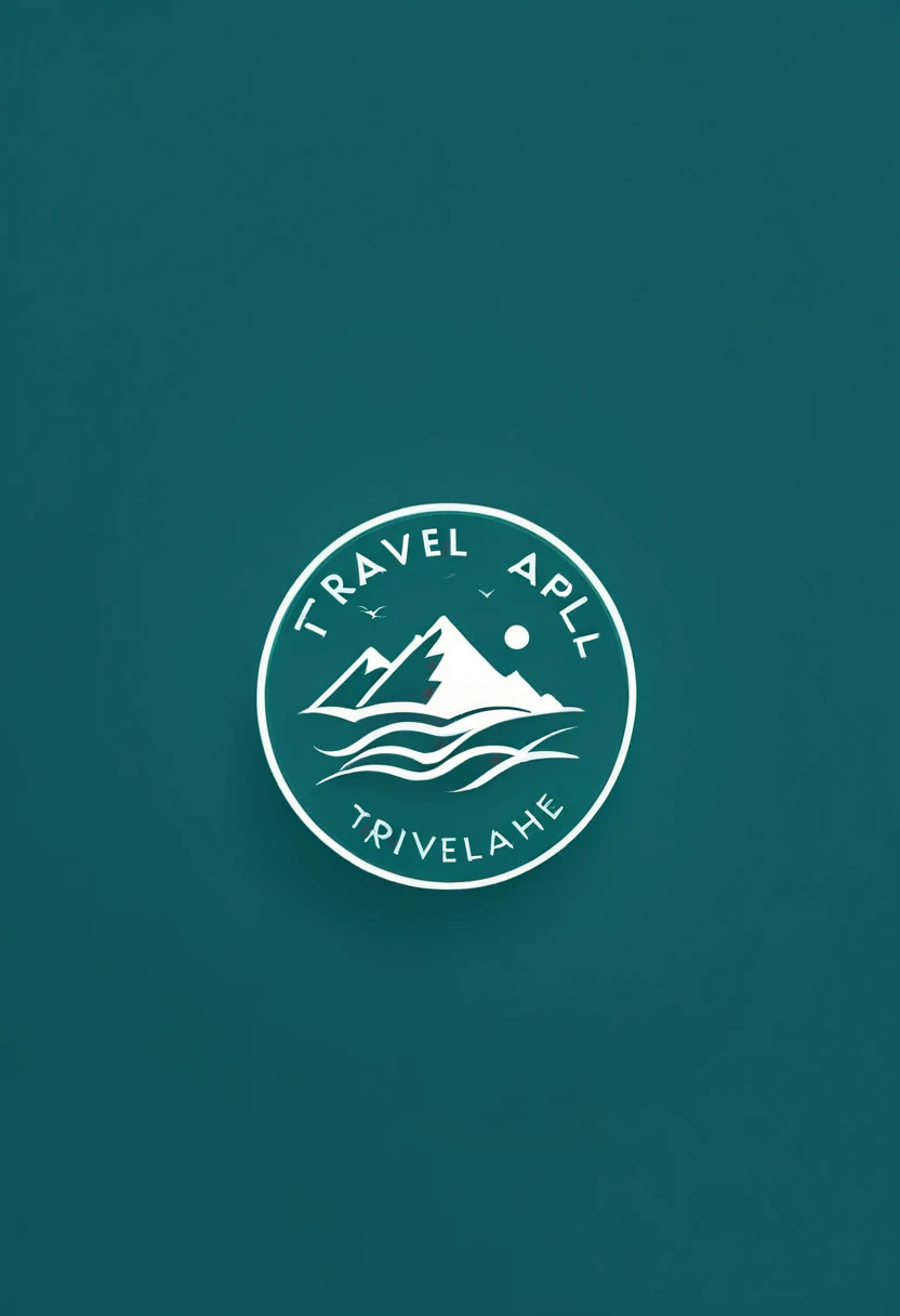 A logo design for a travel app