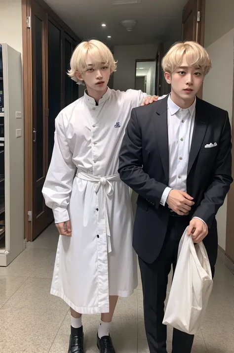 Bangchan dressed as father