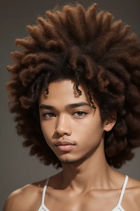 Boy with afro hair