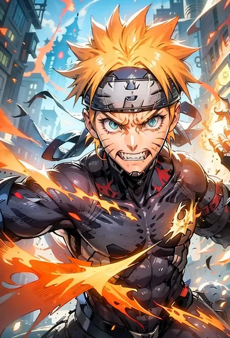 naruto in venom face and body