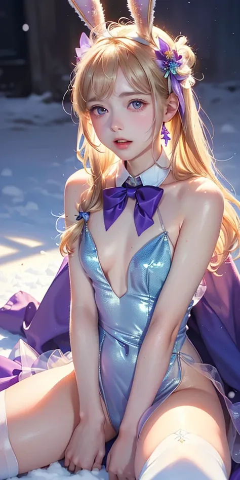 masterpiece, best quality, extremely detailed CG unity 8k wallpaper,((Upper Body)) ,((Upper Body head close-up shot of a beautiful little girl)), , Elegant Long straight blonde hair, (Mckenna Grace), ((flat chest,thighs,Autoluminescence skin)),Transparent ...