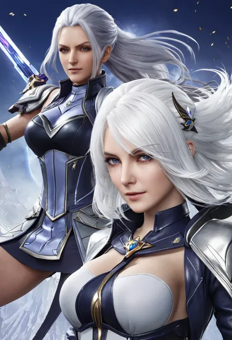 Game promotional image,White-haired women