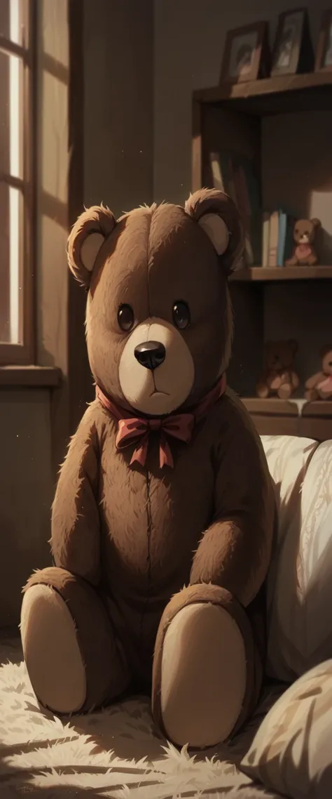 tedy is a brown teddy bear