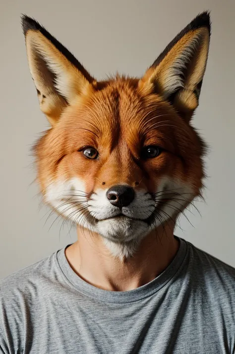 Fox face headed man 