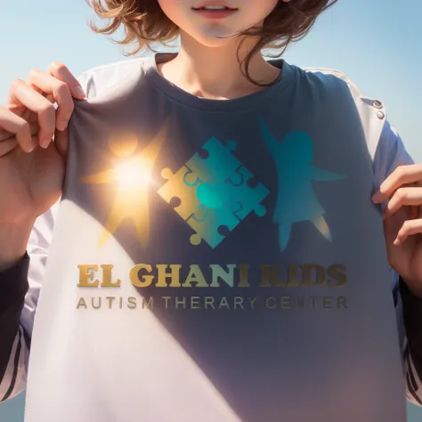 el Ghani kids autism therapy center,b embossed logo, steel krom Bling bling, ethan klein, logo, logo, business logo, elegrant, next gen, professional logo, logo design, by Meredith Dillman, by Aleksander Gierymski, logo”, no background, image, official, ar...