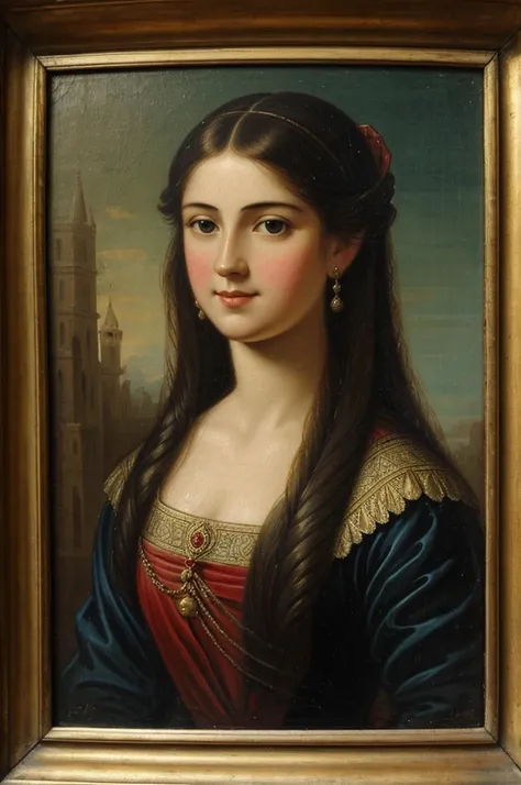 Antique painting of a royal girl 