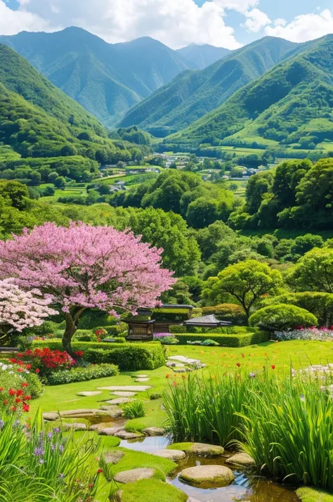 ((Highest quality)), ((masterpiece)), (detailed), Japanese,landscape,Beauty,cute