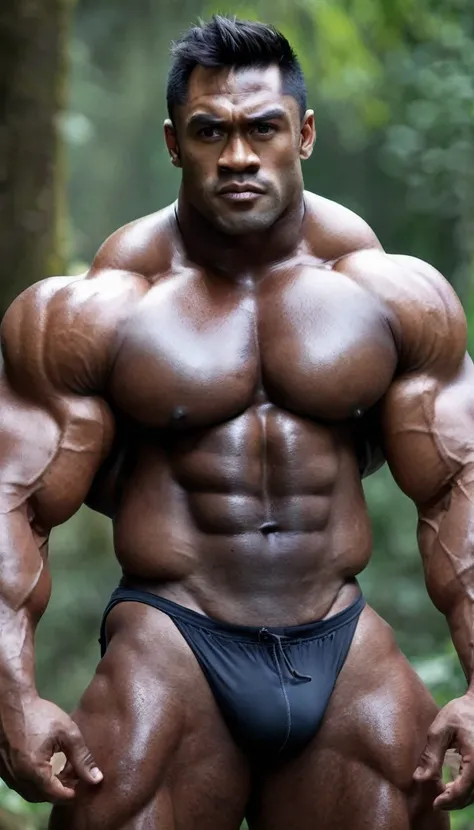 sunburn skin dark Black Bodybuilder,Very Big Bodybuilder muscle man,Japanese man,Harry Aikines、Fat Muscle、Developed muscleature atmosphere、Very musclefat,Small face、36yo,Oversized Big body,no body hair,naked,Very bulky Big underboobs, Skin with visible vei...