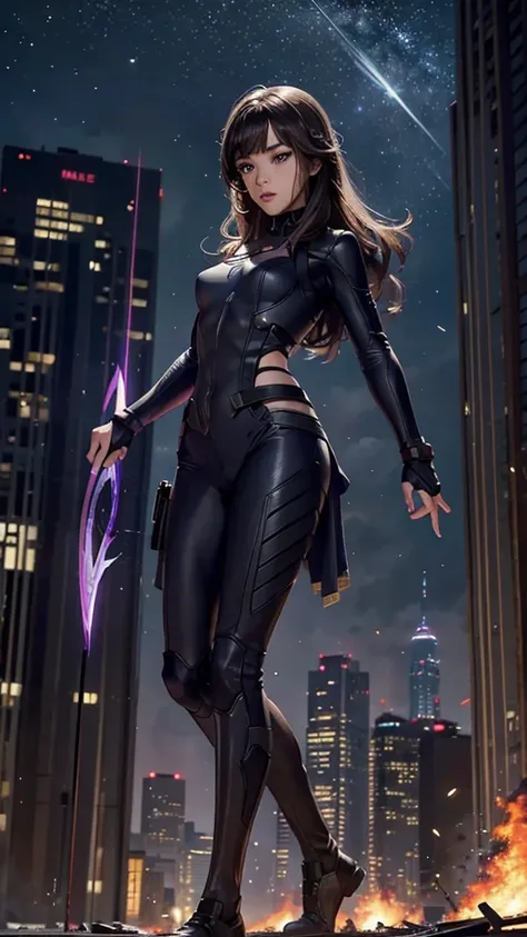 kate bishop hawkeye, (hailee steinfeld), avengers, marvel multiverse, classic suit, traje de super hero, bow and arrows, beautif...