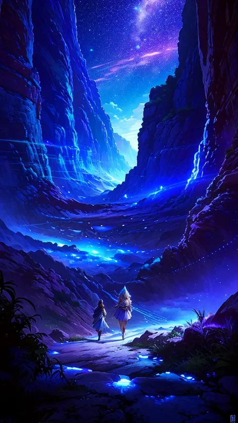 A Stunning and Detailed Cinematic Fantasy Landscape:

In the heart of a dreamy realm, a colossal and intricate landscape unfolds, weaving together the beauty of the cosmos and the grandeur of ancient ruins. The vast cosmic sky is painted with a myriad of g...