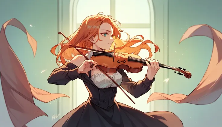 Girl Playing the Violin