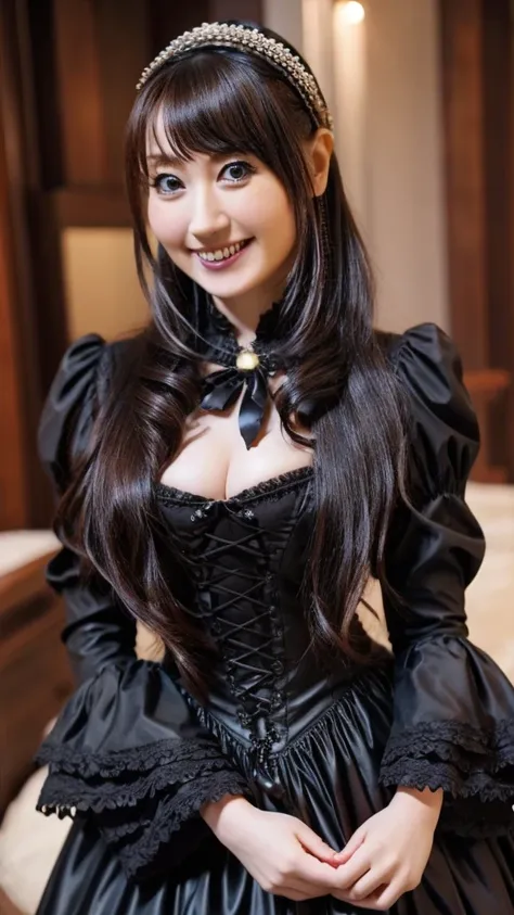 Gothic Lolita Costume、sexy、Big Breasts、Erotic、young、A kind smile、20-year-old、Nana Mizuki_JP_va、Beauty