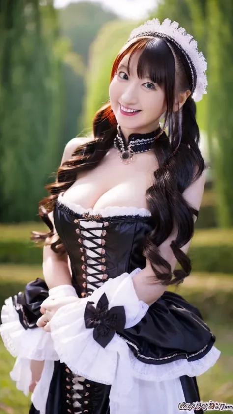 Gothic Lolita Costume、sexy、Big Breasts、Erotic、young、A kind smile、20-year-old、Nana Mizuki_JP_va