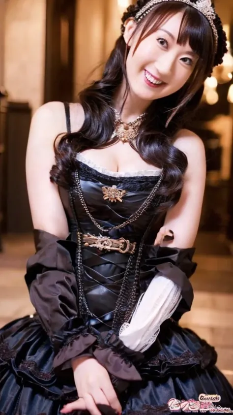 Gothic Lolita Costume、sexy、Big Breasts、Erotic、young、A kind smile、20-year-old、Nana Mizuki_JP_va