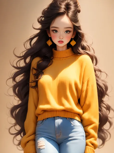 Ultra-realistic CG K ,((premium、8k、32k、Masterpiece、NFFSW:1.3)), (superfine illustration)、(super high resolution), (((adult body))), (Masterpiece, Best Quality:1.2),a beautiful girl，Skin details processing.，The eyes are finely described.，delicate hair，long ...