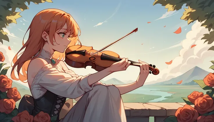 Girl Playing the Violin